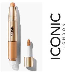 ICONIC LONDON - NWT - Radiant Concealer & Brightening Duo in GOLDEN TAN. 2-in-1